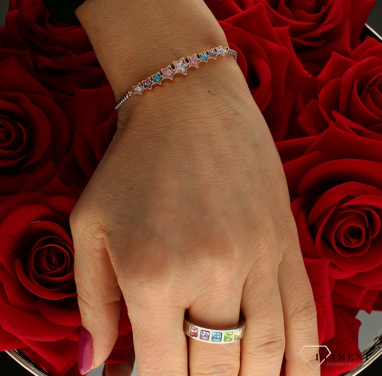 Bransoletka Nomination Kolorowe Gwiazdki Milleluci 028012 020.jpg